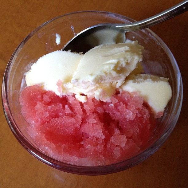 Watermelon Sorbet and Mango Lassie Ice Cream by Mary Makes Dinner