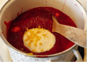 making jam